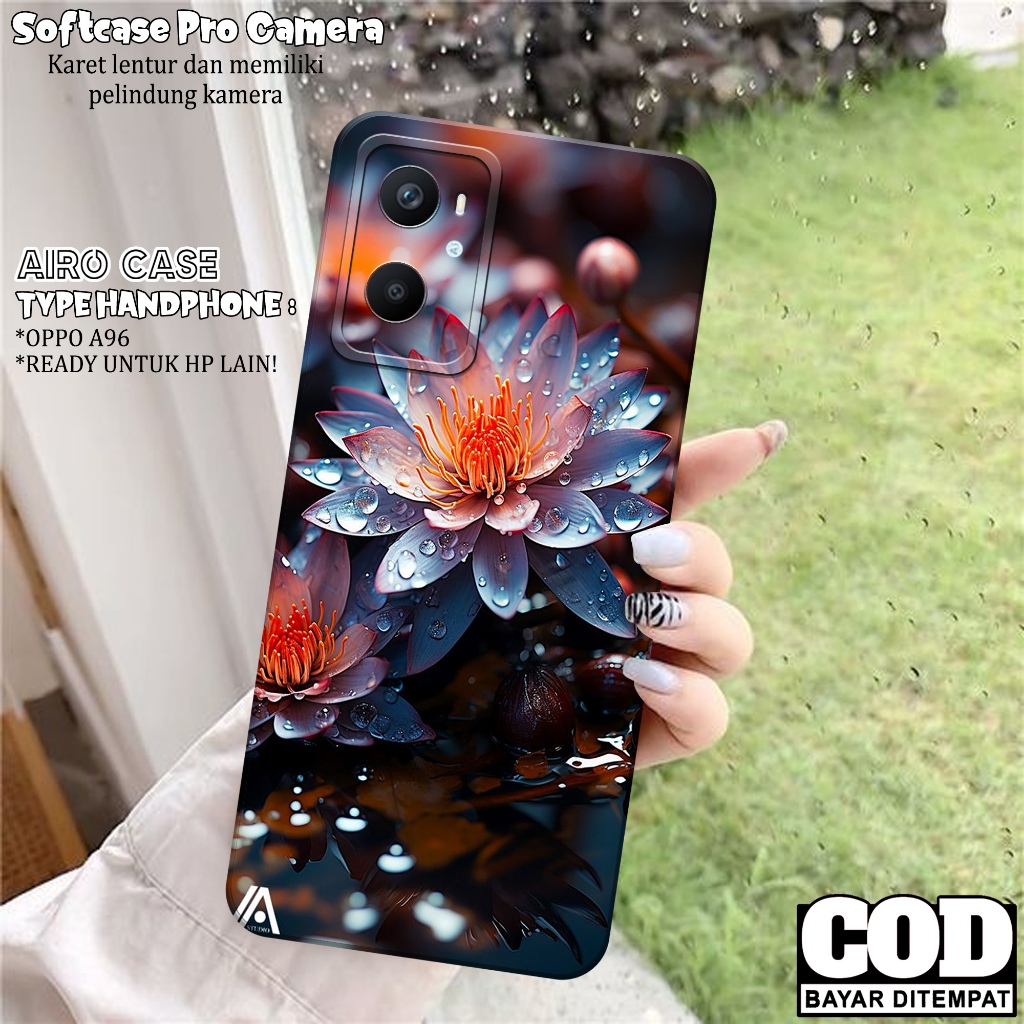 Case OPPO A96 - Softcase OPPO A96 - Fashion Case BUNGA - Casing OPPO A96 - Softcase Pro Camera - Tpu