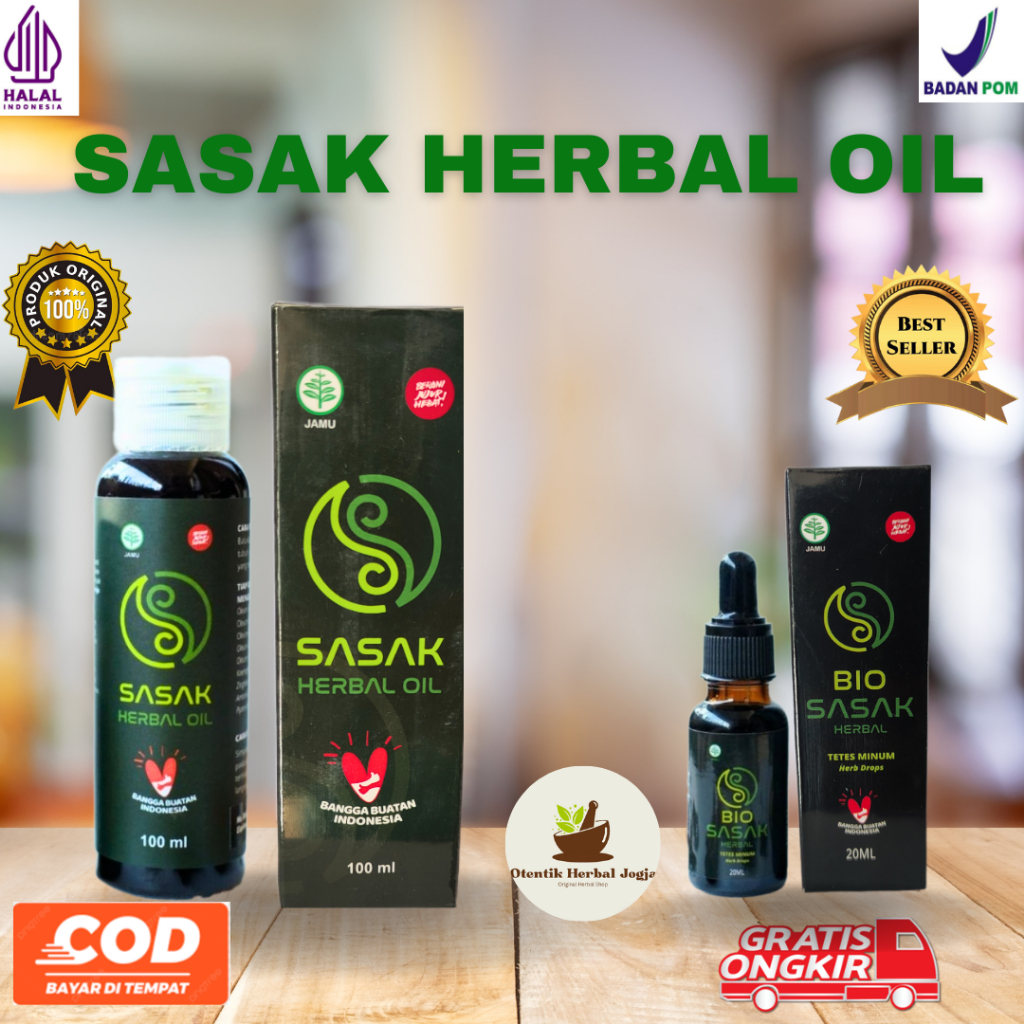 Minyak Sasak Herbal Oil 100 ML Original Asli Dari Bali Obat Syaraf Kejepit  Dan Stroke Ringan Bisa K