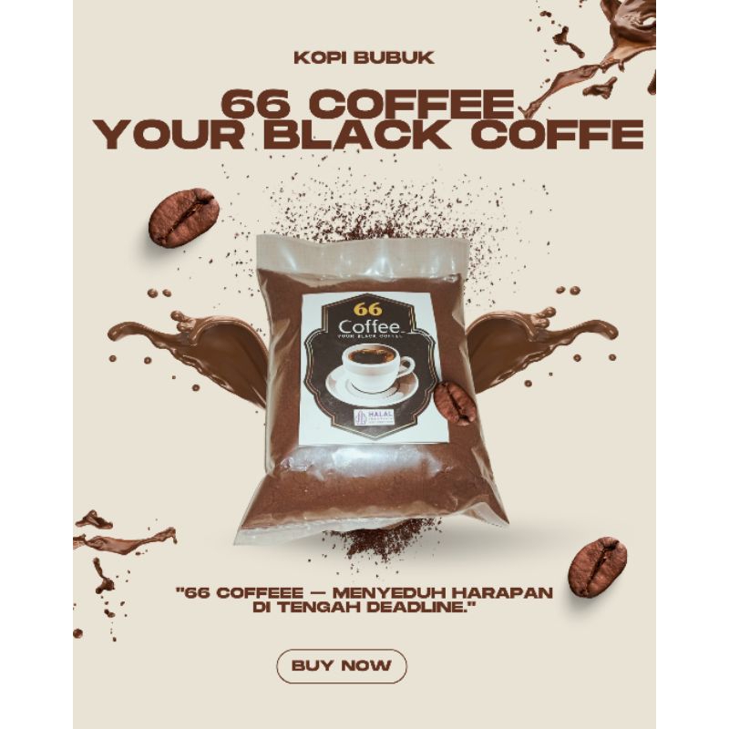 

kopi Bubuk 66 Coffee Kemasan 225 Gram