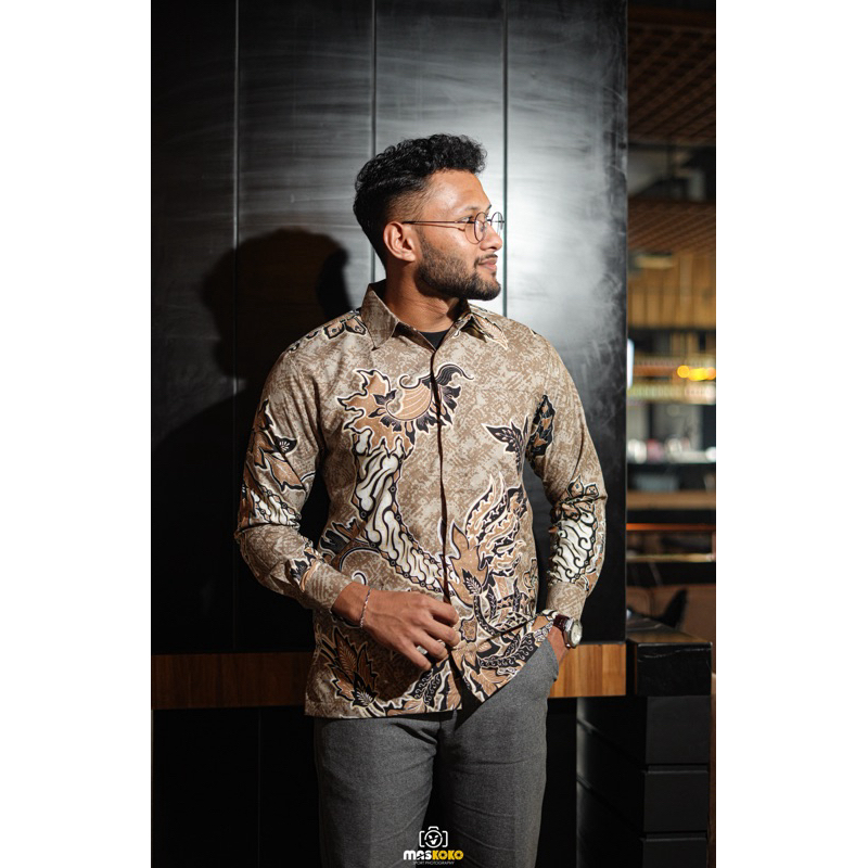 Toko hamid - Baju Batik Pria Lengan Panjang - Katun