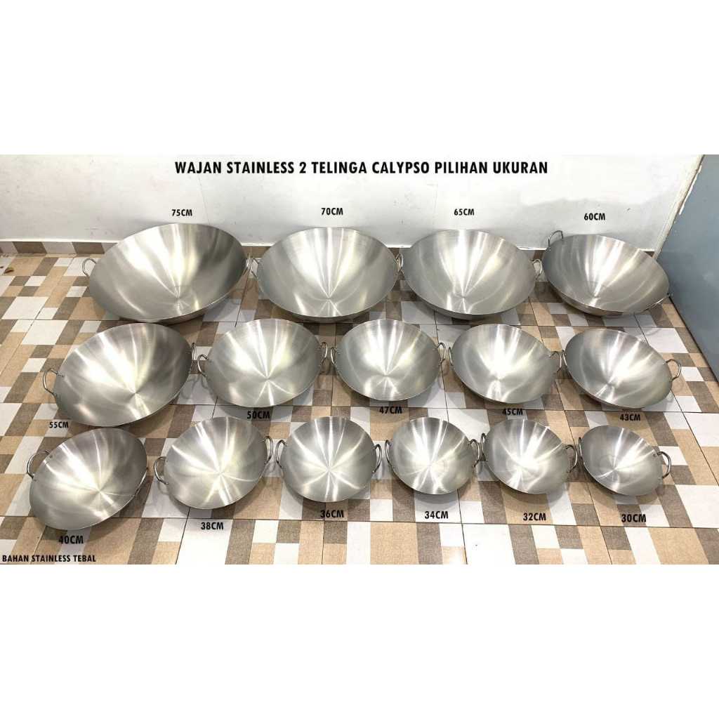 WAJAN STAINLESS 2 TELINGAN CALYPSO