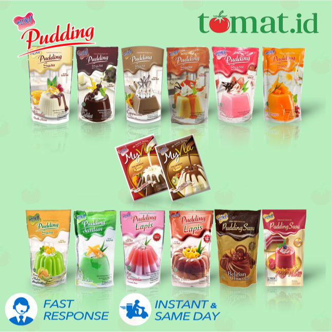 

NUTRIJELL Puding Bubuk dengan Susu/Santan