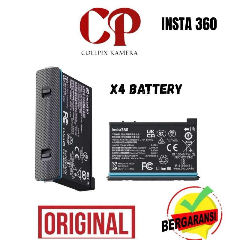 INSTA360 X4 BATERAI -BATERAI X4 GARANSI RESMI