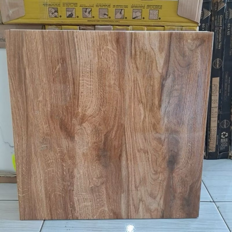 keramik lantai 50x50 motif kayu glossy / keramik teras / keramik dapur / keramik concord kw1 50x50 A