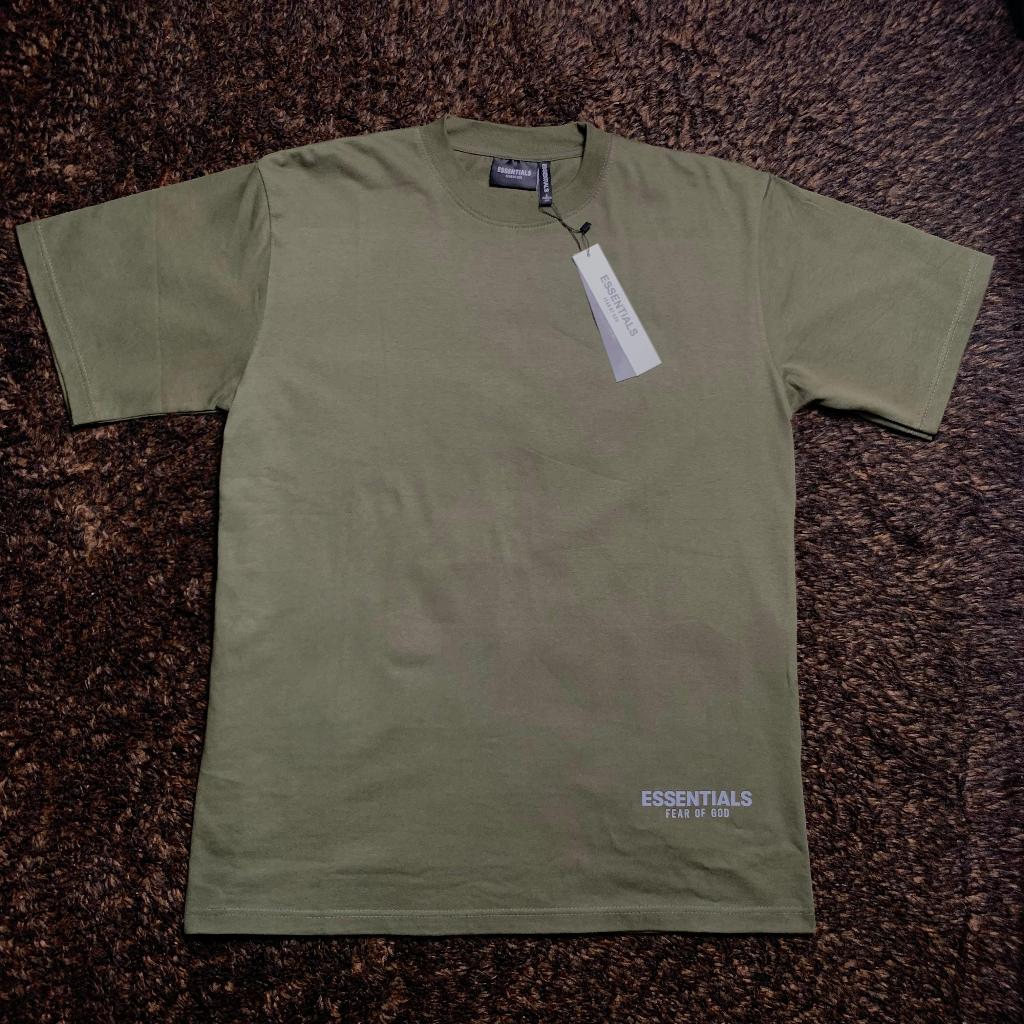 Kaos Essentials Size Euro impor Oversize Reflective 16s Pria Wanita