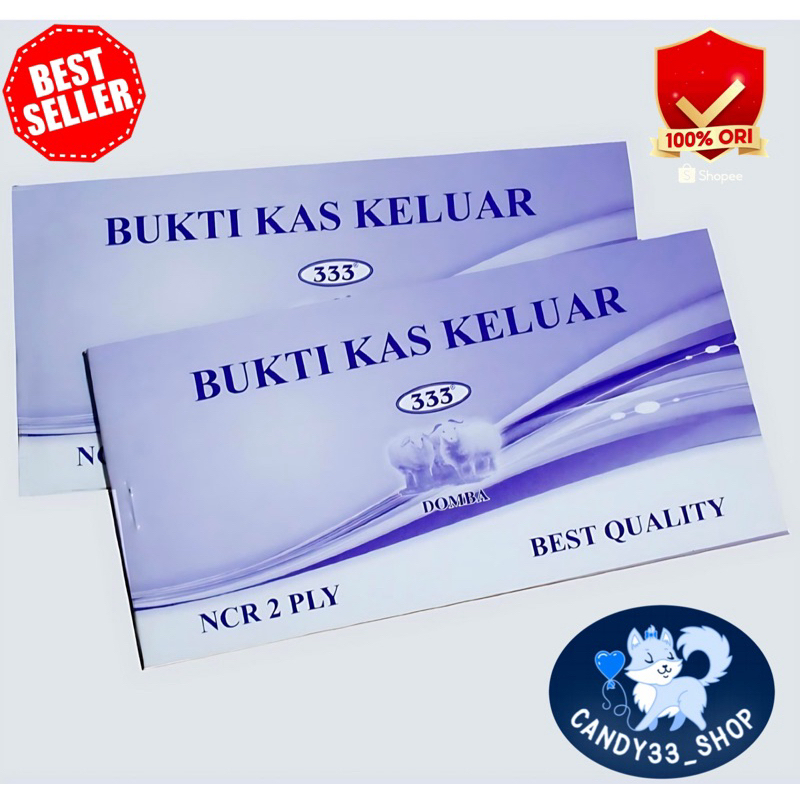

DOMBA Bukti Kas Keluar NCR 1/3 Folio 2 Ply & 3 Ply [ 1 Pak ]