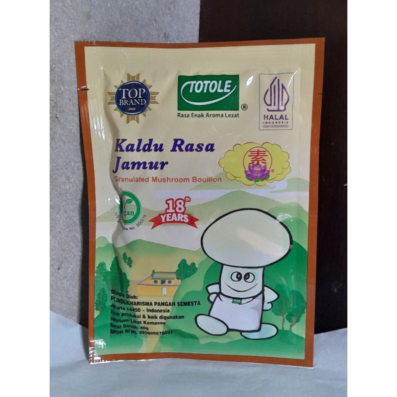 

Totole Kaldu Jamur 40 gram / Bumbu Tabur / Penyedap Rasa