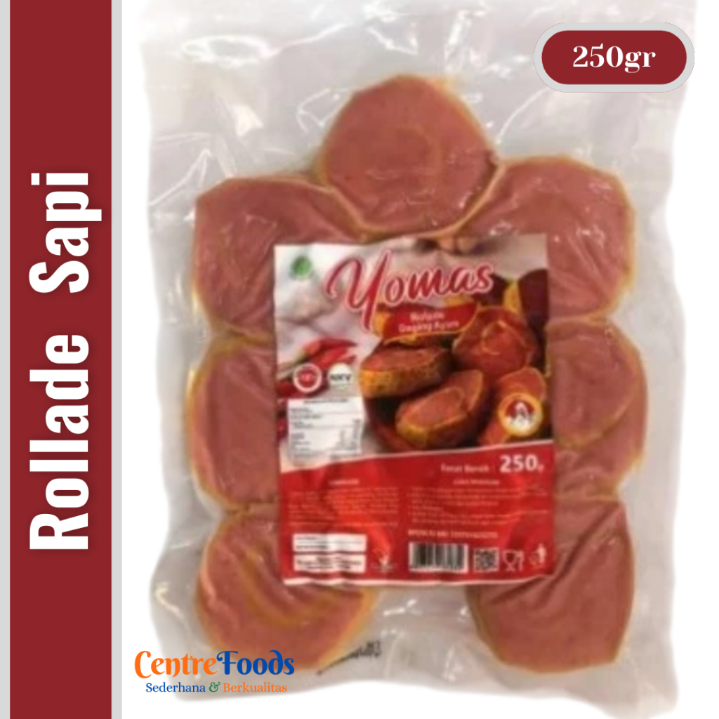

Rolade Daging Ayam - Chicken Rolade YOMAS | Isi 9 Pcs - 250gr [ Harga Per BKS ]