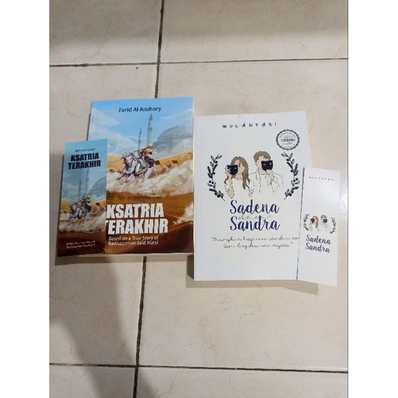 OBRAL BUKU MURAH ORIGINAL / NOVEL REMAJA / 1 PAKET 2 BUKU / KSATRIA TERAKHIR / SADENA DAN SANDRA / R