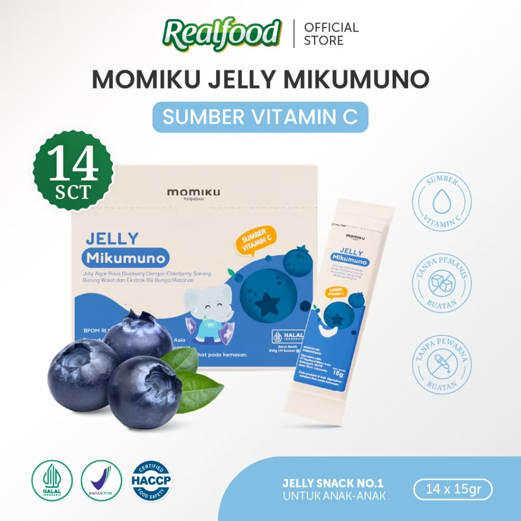 

Realfood Momiku Jelly Mikumuno 14 Sct
