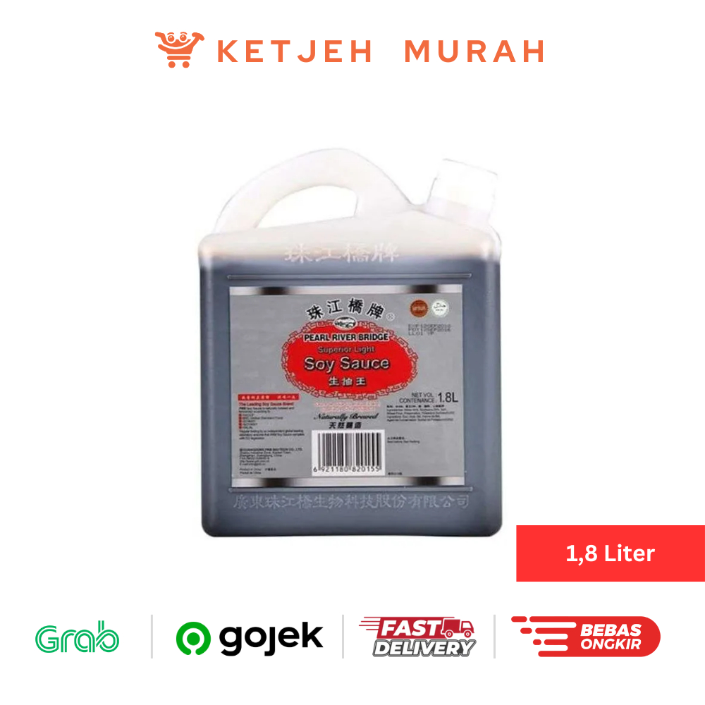 

Pearl River Bridge Superior Light Soy Sauce Kecap Asin PRB Jerigen 1,8 Liter