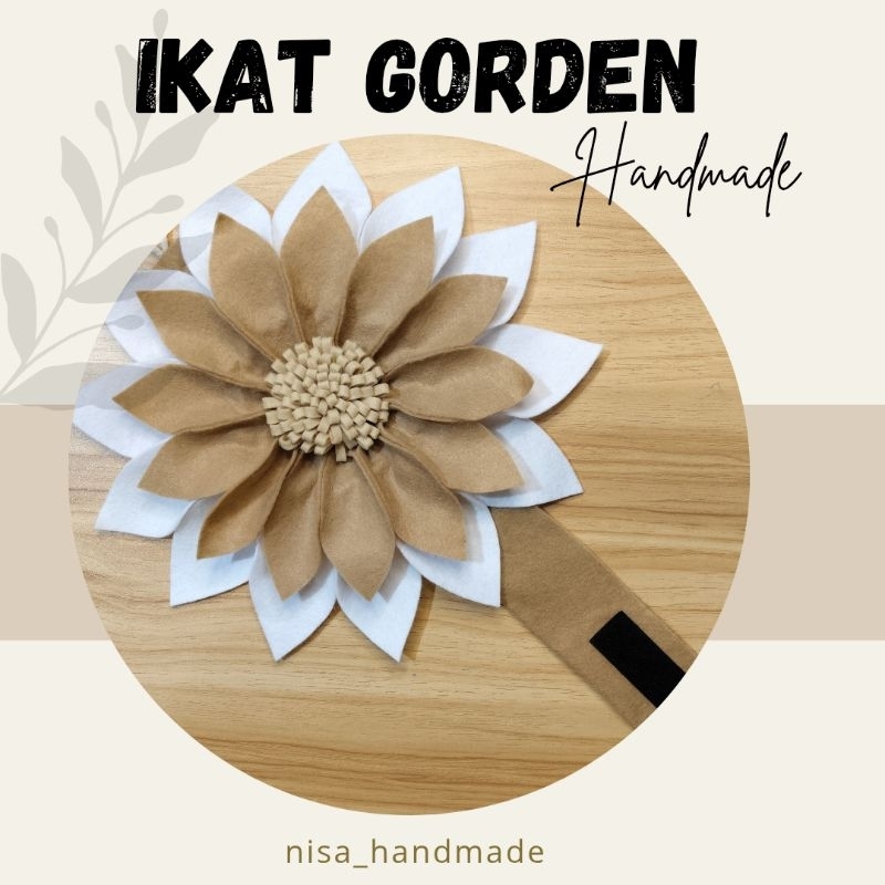 Ikat Bunga Matahari / Ikat Gorden Flanel / Tali Gorden / tie the curtains