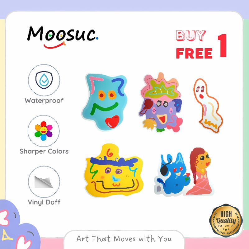 

[BUY 1 FREE 1] Moosuc Doff Sticker