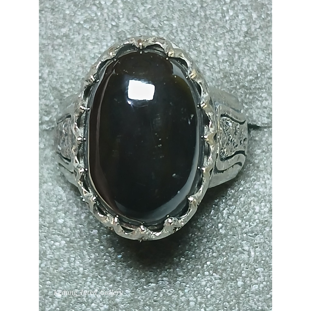 Cincin Pria Batu Yaman Wulung Batu Raja Natural