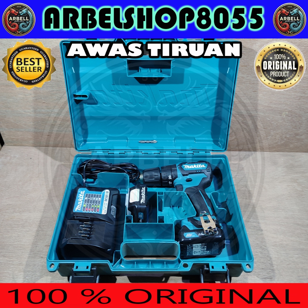 MAKITA HP 333 DWYE BOR BATERAI Cordless Hammer Driver Drill HP333DWYE ORIGINAL MAKITA