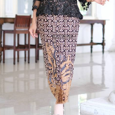 Jarik Instan Wiru - Jarik Plisket Bawahan Kebaya Motif Barcode by Kanca Sinden