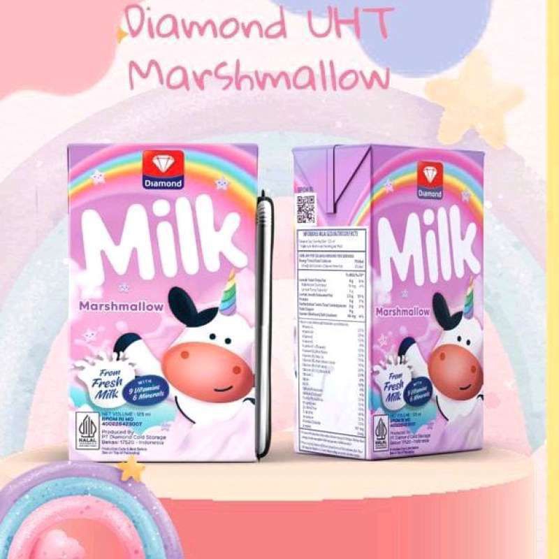 

Susu UHT DIAM0NDfair(TheBestMilkInTown) Rasa Marshmallow 200mL