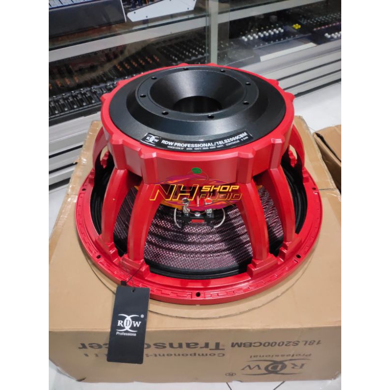 Speaker RDW 18 LS 2000 CBM Carbon / Daun Carbon / 18LS2000CBM  / 18 Ls 2000 Cbm / 18ls2000 CBM / RDW