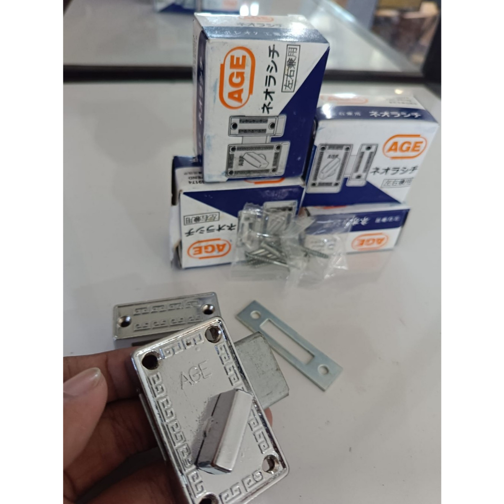 Kunci AGE Slot Kunci Pintu Kamar Mandi Kunci Grendel Slot