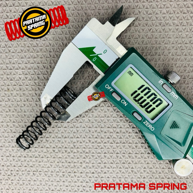 Per Pegas Tekan OD 10 mm Kawat 1,2 mm Baja Panjang 45 mm