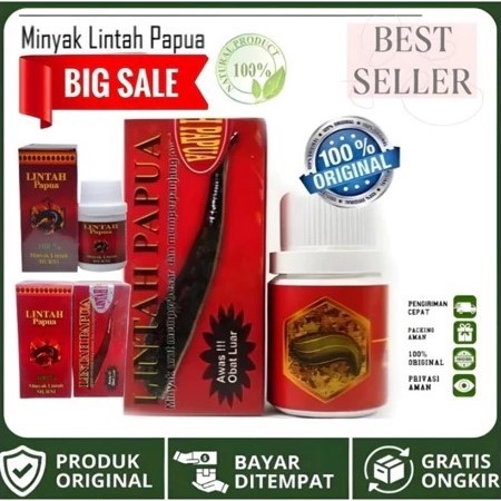 Minyak Lintah Papua Original Merah Obat Oles Pria Dewasa Herbal Alami Penguat Tahan Lama