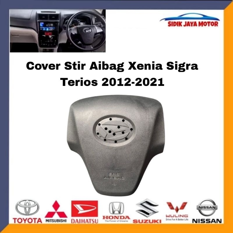 Cover Tutup Stir Airbag/klakson Xenia Sigra Terios Original 2012 2013 2014 2015 2016 2017 2018 2019 