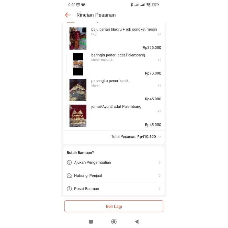 Baju adat anak Palembang baju penari Palembang baju kurung Palembang