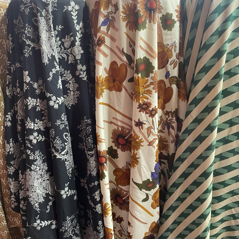 kain silk sutra premium - kain silk sutra motif branded premium - kain silk original branded style k