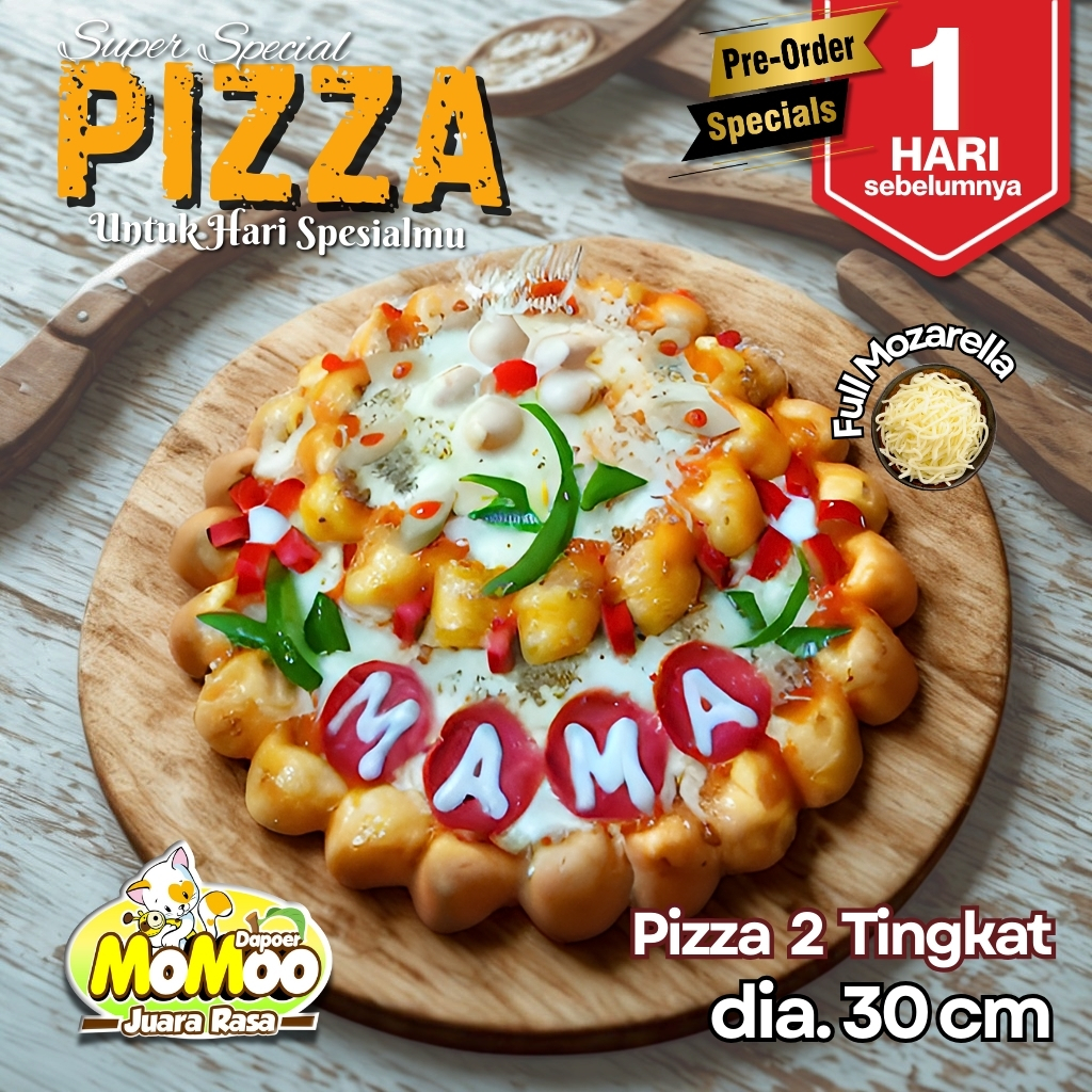

PIZZA SPESIAL PREMIUM 2 TINGKAT– PRE ORDER