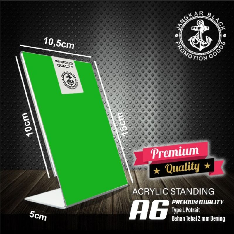 

Akrililk Standing L Potrait A6 l Acrylic Tent Holder Stand Frame