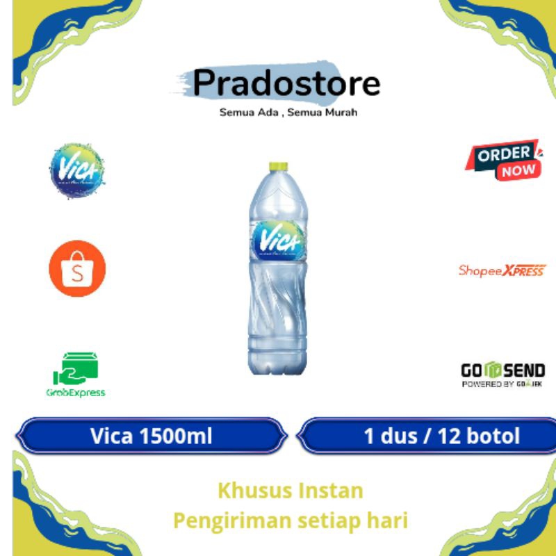 

Vica Air Mineral Kemasan 1500ml / 1 dus [24 botol]
