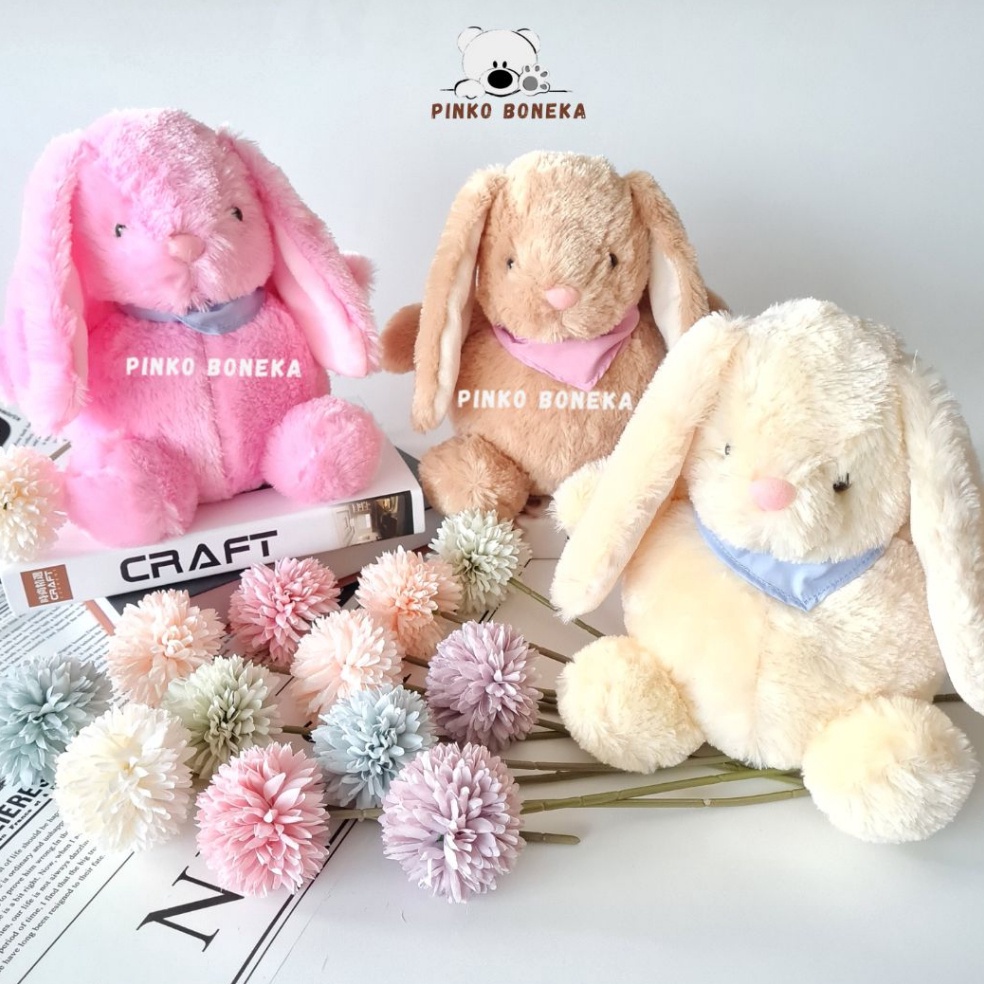 Boneka animal kelinci rabbit bunny telinga panjang lucu lembut bagus KODE O5P5