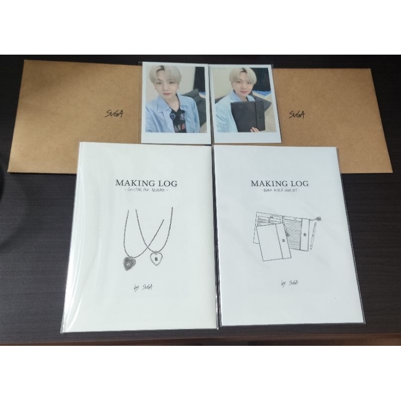 BTS Suga Artist Made Collection necklace notebook