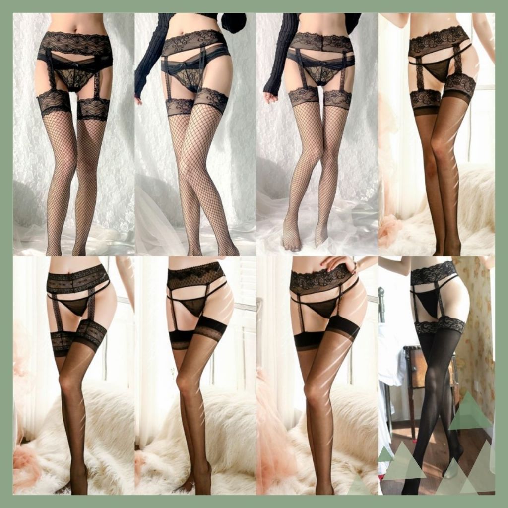 STOCKING RENDA SUSPENDER STOCKING GARTER BELT LINGERIE