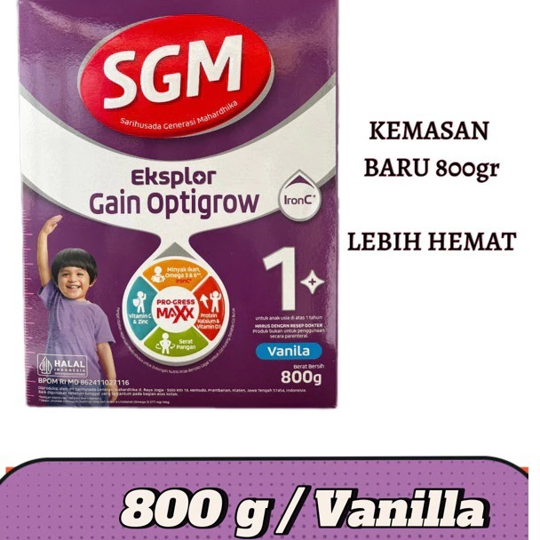 

SGM Eksplor Gain Optigrow1 800g (ED Desember 2027)