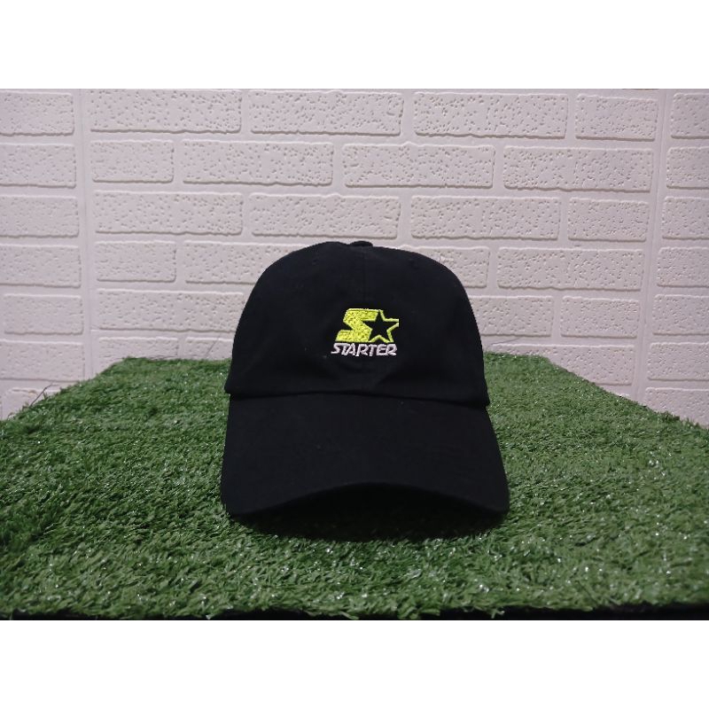 Topi Starter Hitam Stelan Dewasa Second