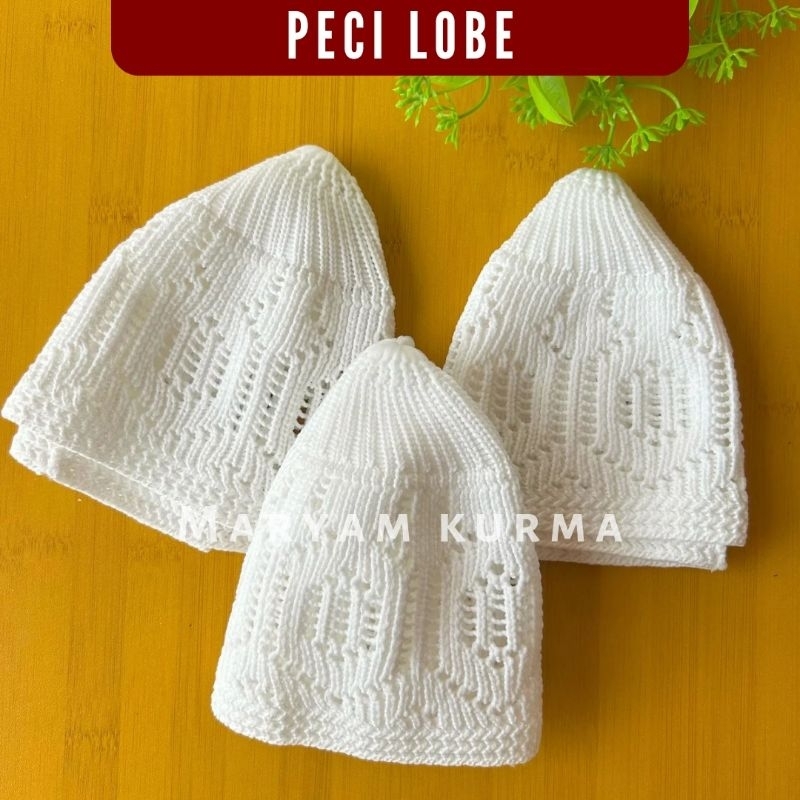PECI TURKI | LOBE | KOPIAH | RAJUT ASLI