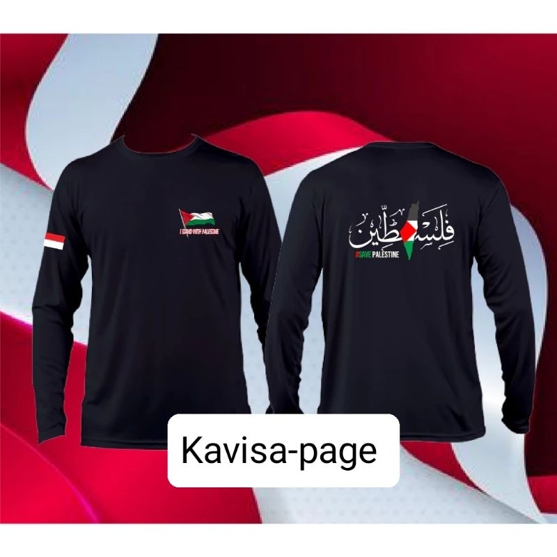 Kaos Palestina lengan panjang