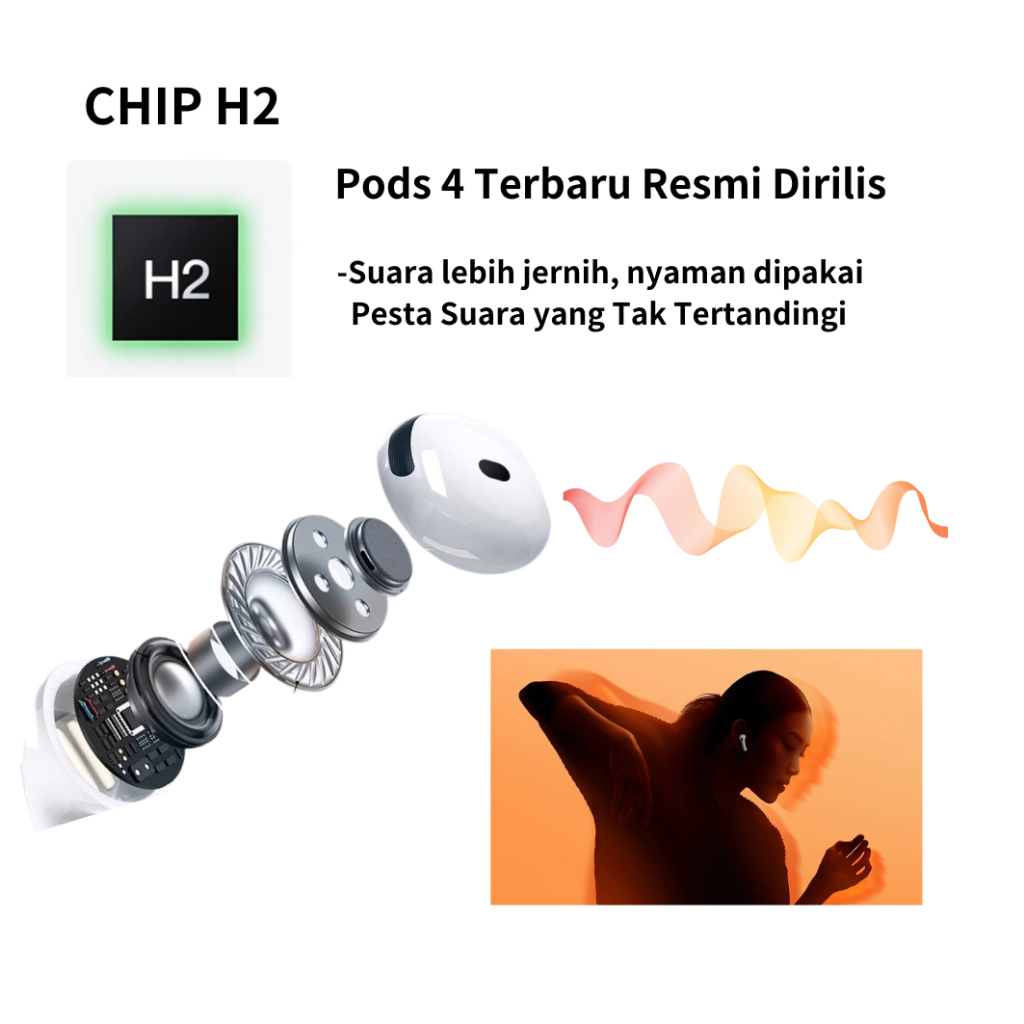 new tws pods gen 4 super bass earphone bluetooth 9d hifi stereo sound earphone wireless waterproof