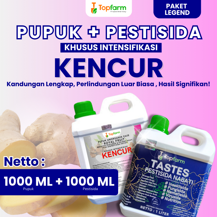 Pupuk Topfarm / Pupuk Khusus Tanaman Kencur / Pupuk Cair Khusus Tanaman Kencur / Pupuk Khusus Buah K