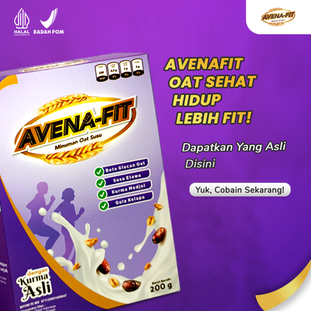 

AVENAFIT 3 Box – Sereal Oat & Susu Kambing | Bantu Turunkan Kolesterol & Kesehatan Jantung