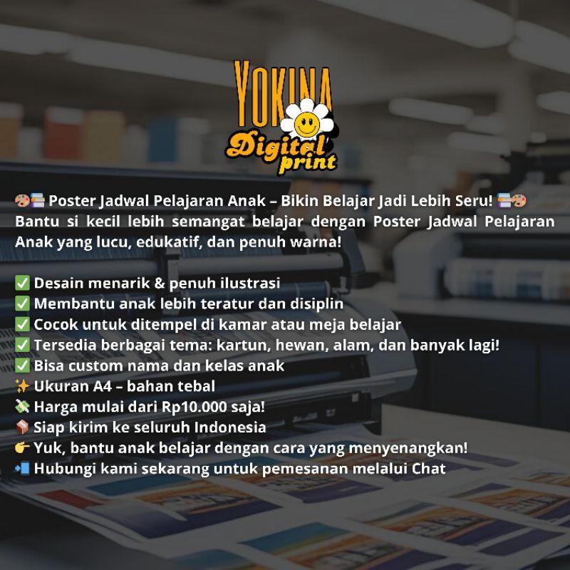 

Poster Jadwal Pelajaran