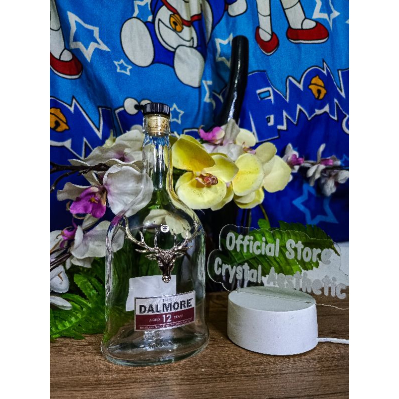 PAJANGAN KEREN RUMAH MEWAH BOTOL UKIRAN TANDUK RUSA LANGKA ELEGAN DAN AESTHETIC