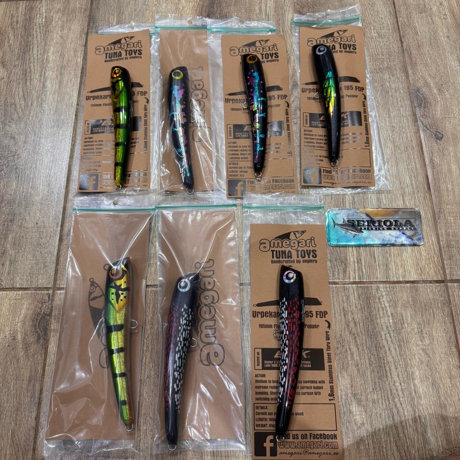 UMPAN LURE DIVING POPPER AMEGARI URPEKARI SLIM 195 FDP TUNA TOYS HANDCRAFTED BY ANGLERS