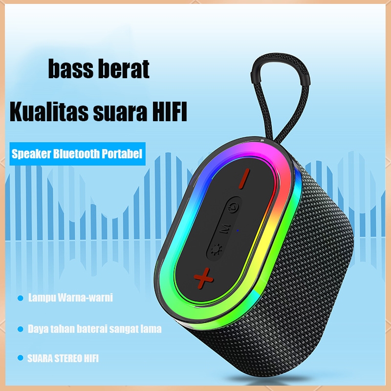 Speaker bluetooth mini luar ruangan rumah nirkabel speaker kecil subwoofer kecil super berat kualita