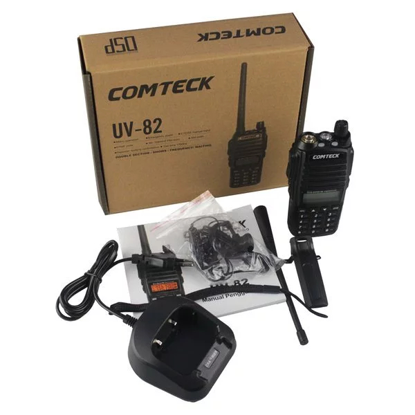 HT Comteck UV82 Dual Band VHF - UHF Radio FM Bergaransi 1th  HT Comteck UV-82 Dual Band VHF - UHF Ra