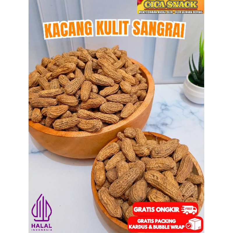 

Kacang Kulit Sangrai Gurih Original 500gram