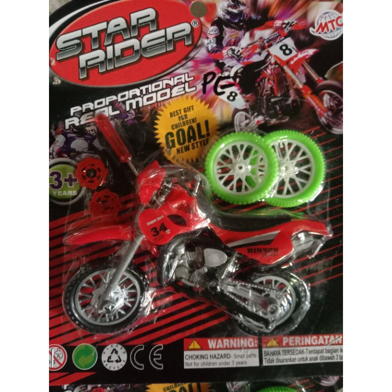 mainan sepeda cros star rider/cros ban