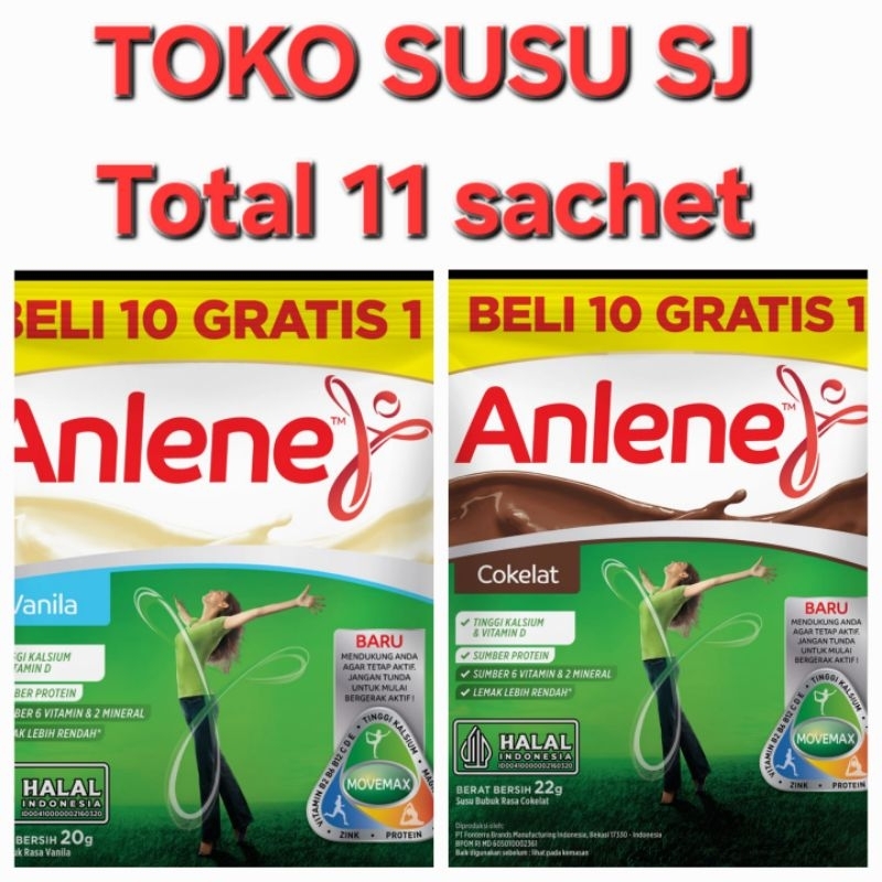 

ANLENE ACTIFIT RENCENG 10 SACHET COKLAT VANILA/CHOCOLATE/VANILLA