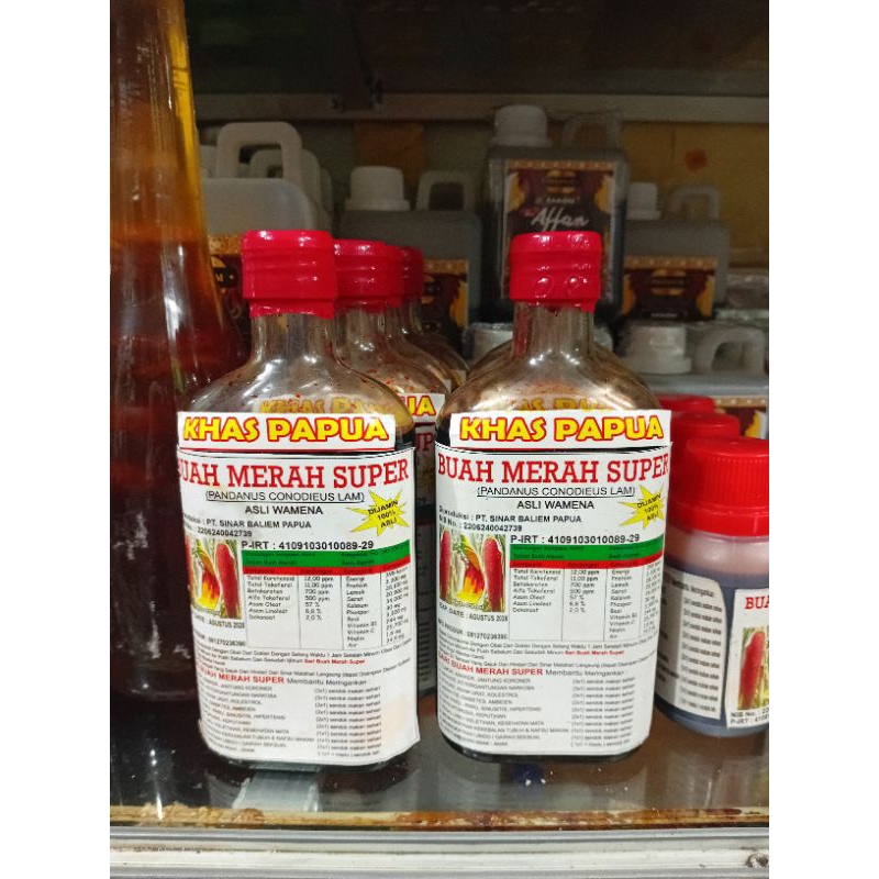 

Sari buah Merah asli Super/Sari buah merah asli Wamena non cod